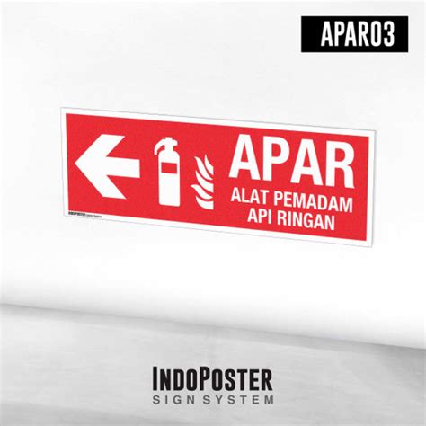 Jual Stiker Safety Sign K Petunjuk Apar Alat Pemadam Api Ringan Arah