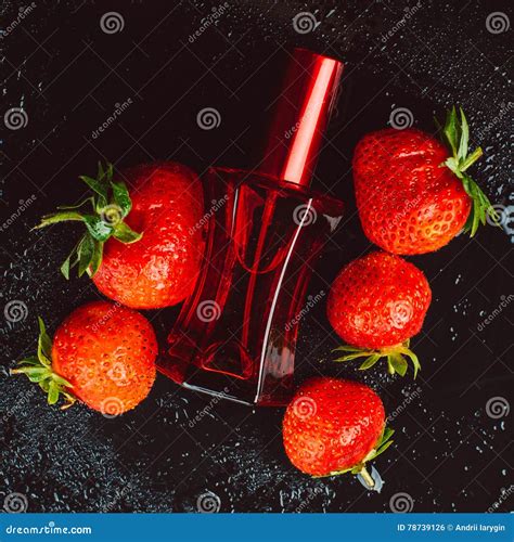 Strawberry Fragrance Perfume Stock Photo Image Of Close Leaf 78739126