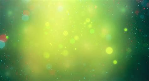 Fondo Verde Con Luces Doradas Rojas Y Azules Desenfocadas Trasfondo