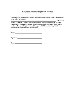 Signature Waiver Fill And Sign Printable Template Online