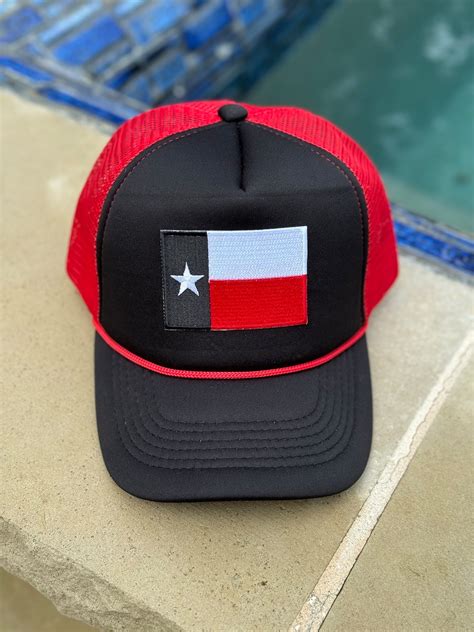 Texas Flag Trucker Hat Etsy