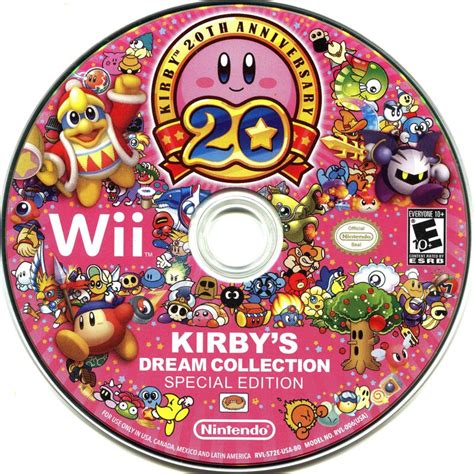 Kirby's Dream Collection: Special Edition (2012) Wii box cover art ...