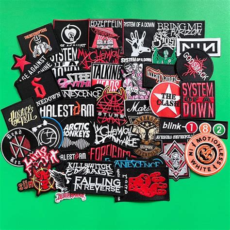 20 Music Patches Random Lot Music Patches Sew Or Iron On Rock Heavy