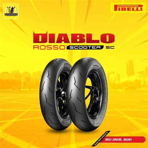 ยางหน้า Pirelli Diablo Rosso Scooter Sc F 10090 12 64p Tl Reinf