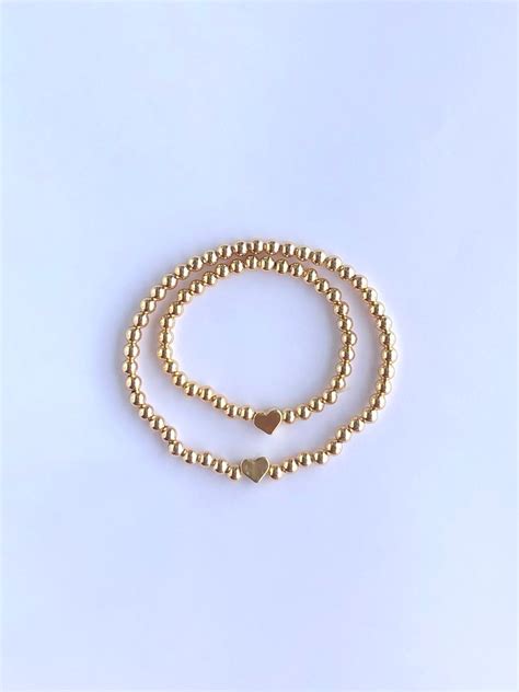 Gold Mama Mini Bracelet Set Gold Mom Daughter Bracelet Set Etsy