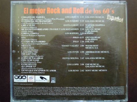 El Mejor Rock And Roll De Los 60s Cd Español 250 00 En Mercado Libre