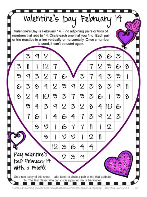 Valentines Day Math Activities