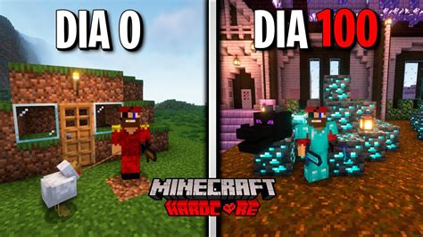 SOBREVIVI DIAS En MINECRAFT HARDCORE YouTube