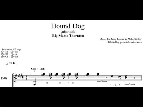 Hound Dog Guitar Chords