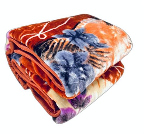 Multicolor Polyester 3 6kg Single Bed Double Ply Mink Blanket At Rs 188