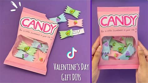 DIY Candy Love Notes /Valentine’s Day DIY Gift Ideas TikTok Compilation ...