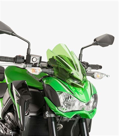 Kawasaki Z900 Puig Naked New Generation Sport Green Windshield 9689V