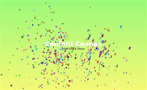 Javascript Confetti Cannon