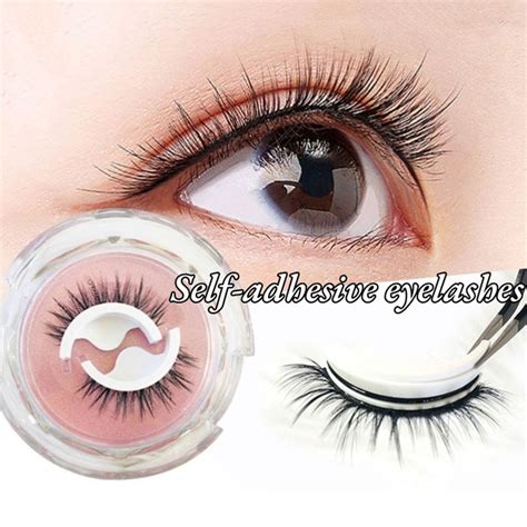 Pairs Selbst Adhesive Wimpern D Nerz Nat Rliche Falsche Wimpern