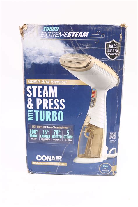 Conair Turbo Extremesteam Handheld Fabric Steamer Brown