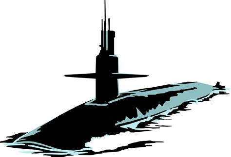 Nuclear Submarine Vector Image