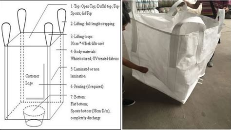 Pp Fibc Big Bag Bulk Container Sack With Pe Liner For Sugar Packing