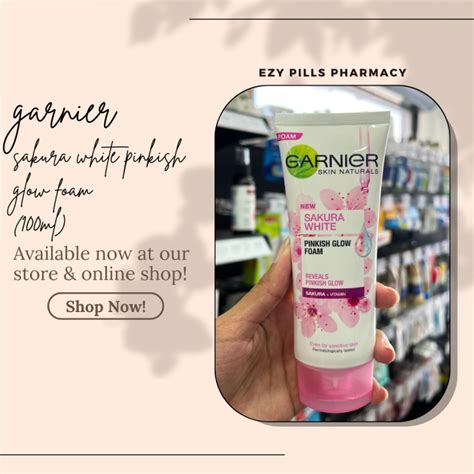 Garnier Sakura White Pinkish Glow Foam 100ml Lazada