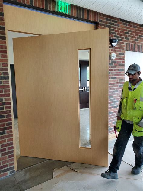 WOOD VENEER DOORS Non Warping Patented Wooden Pivot Door Sliding