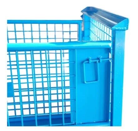 Heavy Duty Stackable Fordable Metal Box Material Rack Turnover Box