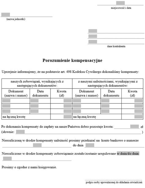 Porozumienie Kompensacyjne