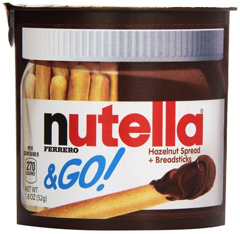 Nutella And Go Hazelnut Spread And Malted Bread Sticks 52 Grams Amazon