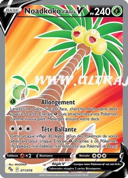 Noadkoko d Alola V 71 78 Carte Pokémon Cartes à l Unité Français