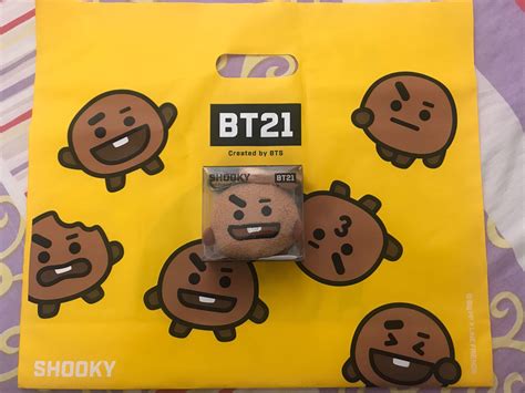 BT21 Shooky Bag Charm Hobbies Toys Memorabilia Collectibles K