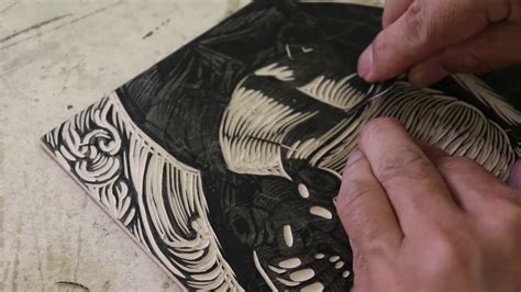 Linocut Linoleogravura Gravura Em Lin Leo Youtube