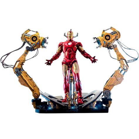 Iron Man Iron Man Mark Iv With Suit Up Gantry Deluxe Scale Hot