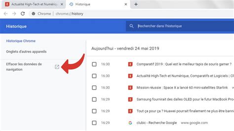 Comment Effacer Lhistorique Sur Google Chrome