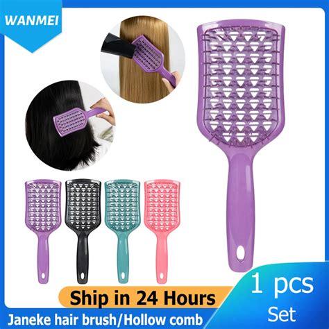 Hollow Massage Comb Janeke Hair Brush Honeycomb Grid Scalp Massager Anti Tangle Anti Static