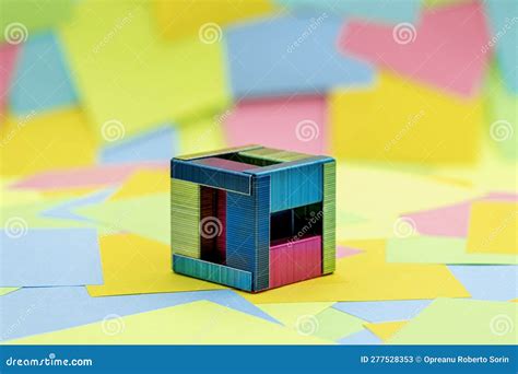 Creativity To Make Staples in the Form of a Box Stock Image - Image of multi, notice: 277528353