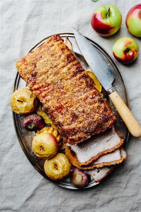 Fennel Roasted Pork Belly With Cider Apples Beyond Sweet And Savory