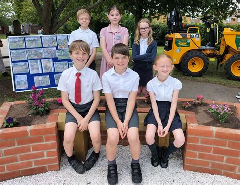 St Georges Primary School In Stamford Opens A Peace Garden In Memory