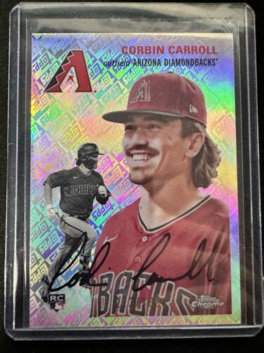 2023 Topps Chrome Platinum Corbin Carroll Topps Logo Refractor 499 EBay