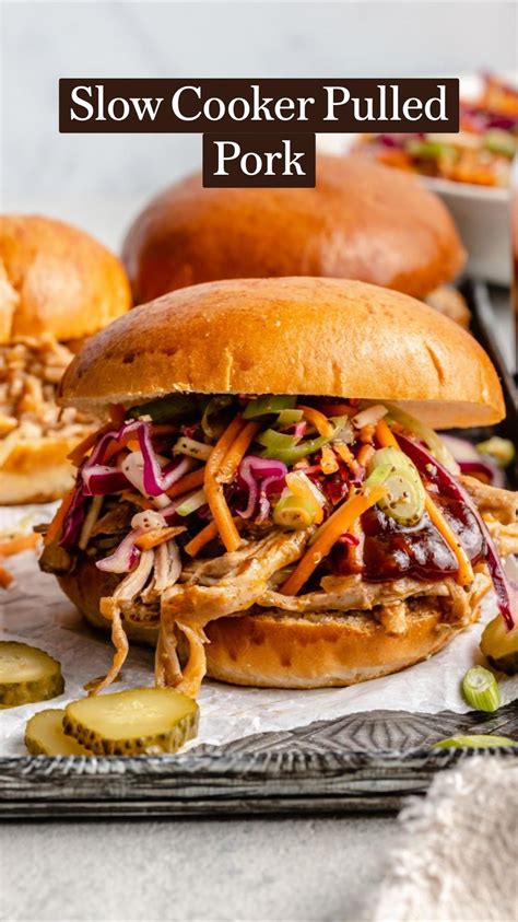 Slow Cooker Sweet And Spicy Pulled Pork Sandwiches Artofit