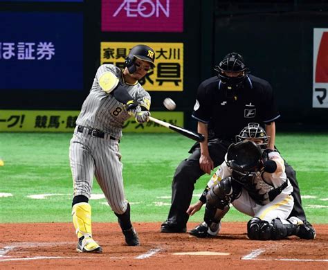 阪神・佐藤輝オープン戦待望の1号2ランで同点 技ありカーブ打ち阪神タイガースデイリースポーツ Online