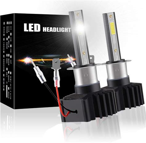 Sidaqi H1 LED Headlight Bulb 60W 12000LM 6500K All In One H1 LED