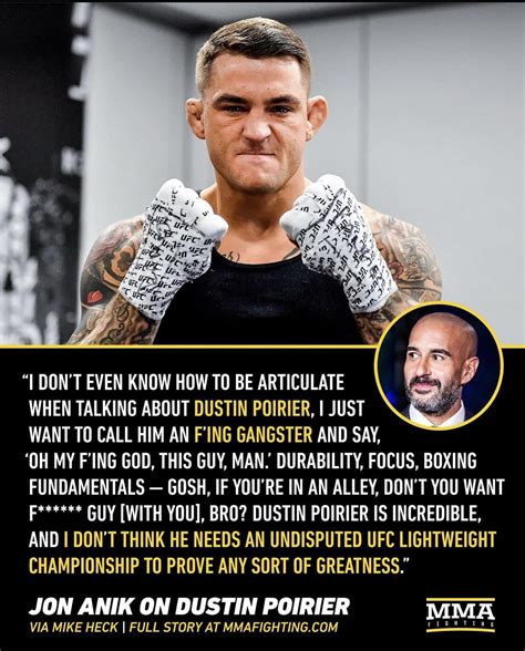 Jon Anik Says Dustin Poirier Doesnt Need An Undisputed Ufc Lightweight