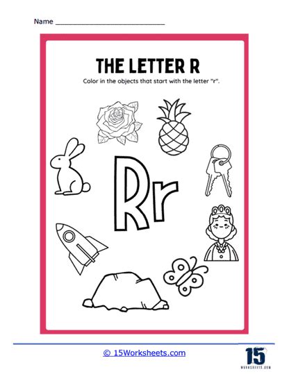 Letter R Worksheets For Kindergarteners Online Splashlearn