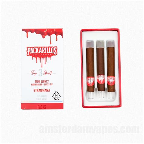 Packwoods Packarillos 2 25 Gram Strawnana Infused Pre Rolls Packwoods