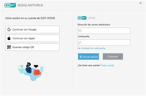 Conéctese a ESET HOME ESET NOD32 Antivirus Ayuda en línea de ESET