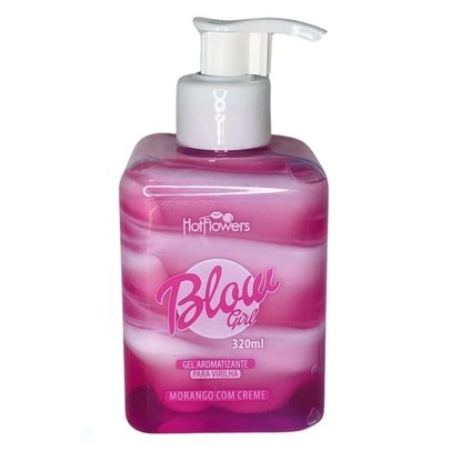 Blow Girl Gel Hidratante Aroma De Morango 320ml Hot Flowers Shopee Brasil