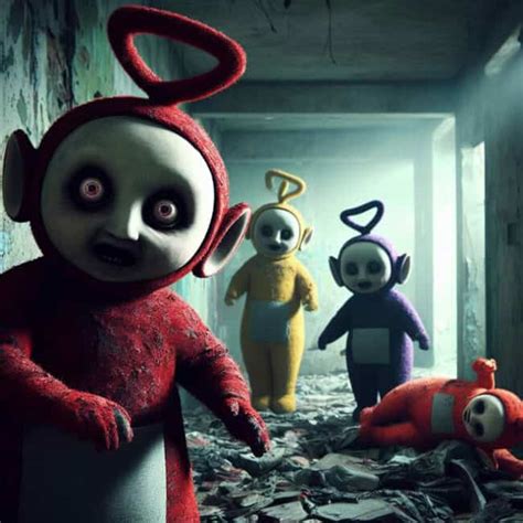 34 Terrifying AI Pictures Showing Teletubbies In The Horror Genre