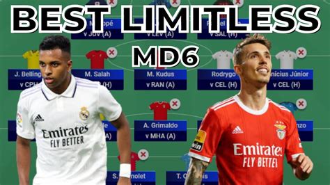 UCL FANTASY MATCHDAY 6 BEST LIMITLESS BUY RODRYGO LIMITLESS TEAM