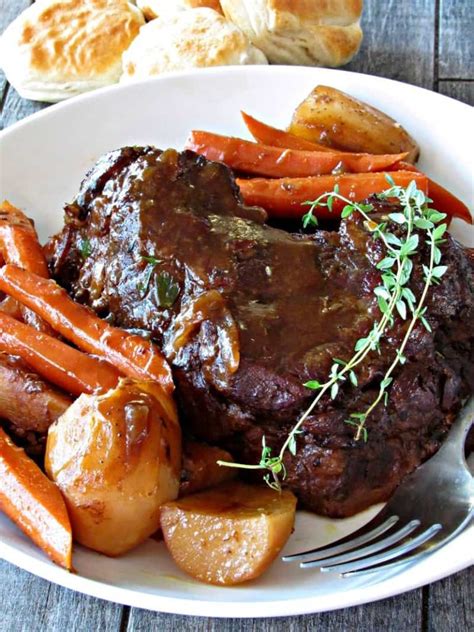 Classic Pot Roast ~ Slow Cooked Fork Tender Beef ~ A Gouda Life