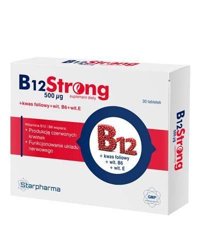 B12 Strong 500 mcg 30 tabletek Witaminy i minerały Allecco pl