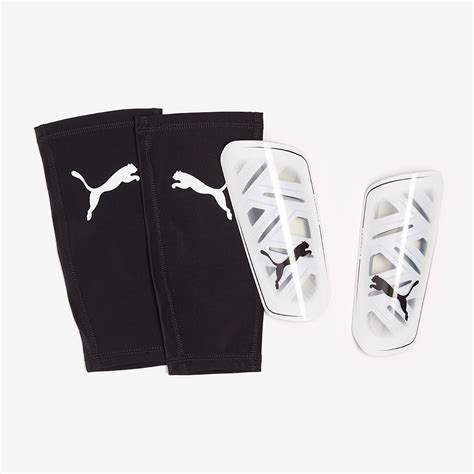 Puma Ultra Flex Shinguard Sleeve Black White Shinpads Accessories