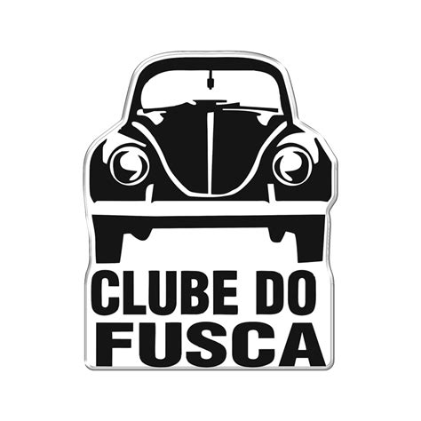 Adesivo Decorativo em relevo fácil aplicação CLUBE DO FUSCA Adesivos